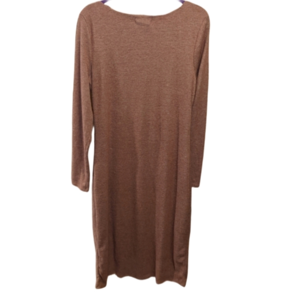 NWOT INC International Concepts Ribbed Sweetheart Sweater Midi Dress, Size XL - Picture 3 of 7